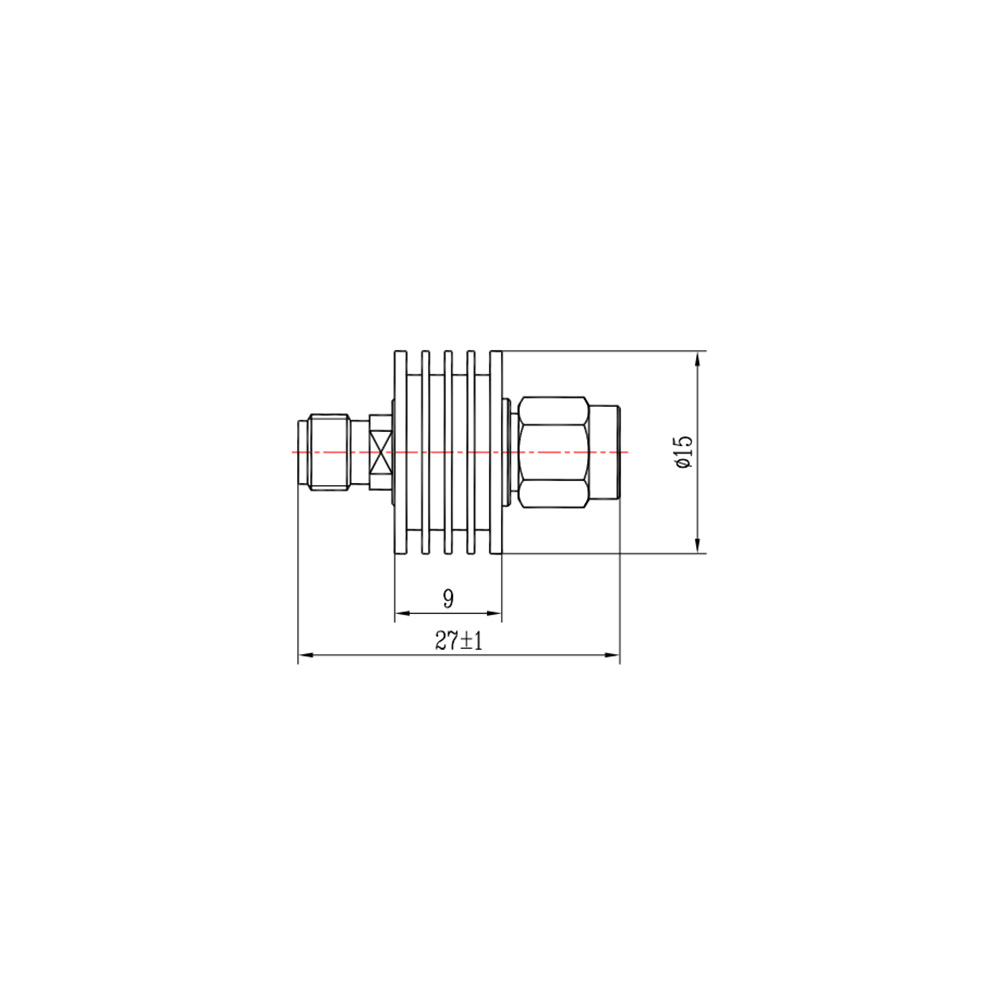 HS-XXdB 5W Fixed Attenuator With SMA Type (8G)_Web2